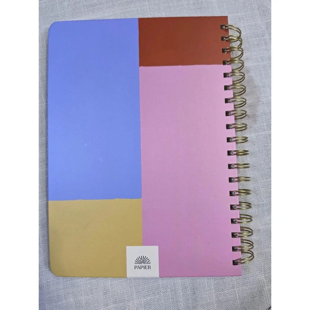 Papier Productivity Planner Undated Daily Goal Tracker MultiColor Hardcover 10x7